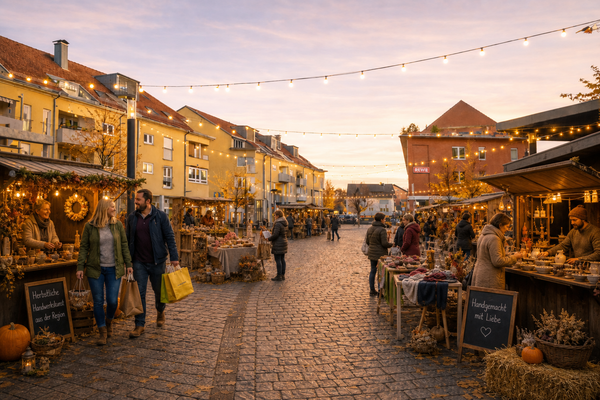 KI-generierte Zukunftsvision von einem Herbstfest in Denzlingen