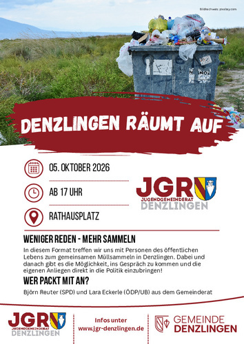 Plakat "Denzlingen r�umt auf"