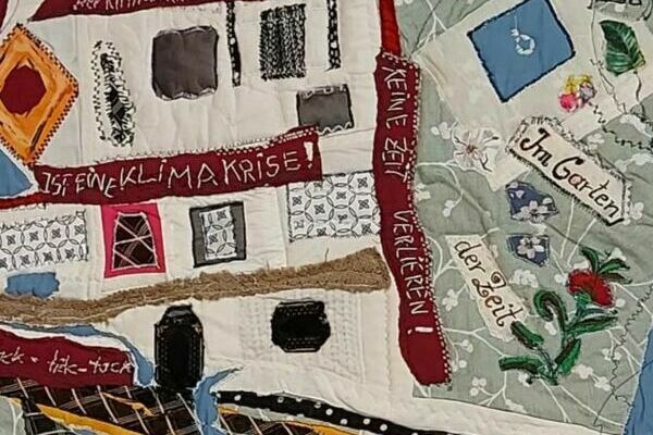 "Schöne neue Welt", 2023, Textilarbeit, Elv. A. Sträuber "Schöne neue Welt", 2023, Textilarbeit, Elv. A. Sträuber