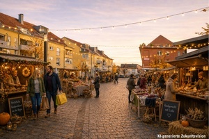 KI-generierte Zukunftsvision von einem Herbstfest in Denzlingen