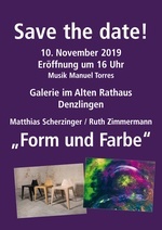 Plakat Ausstellung "Form und Farbe"