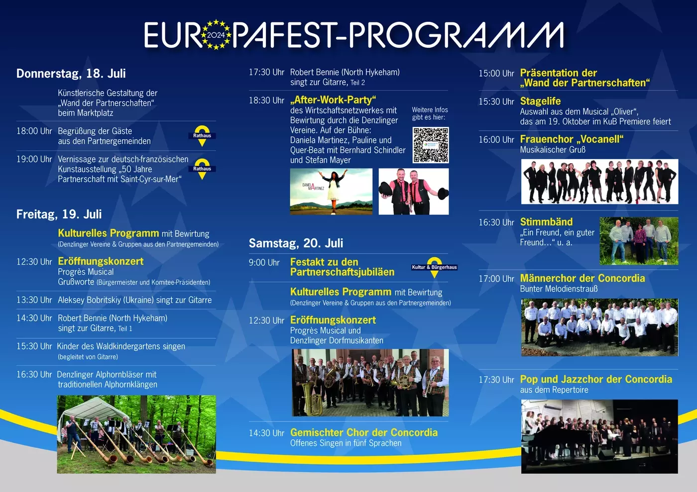 Flyer Europafest 2024 Denzlingen Seite 2 - Programm