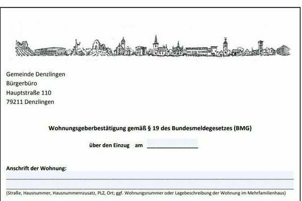 Wohnungsgeberbescheinigung