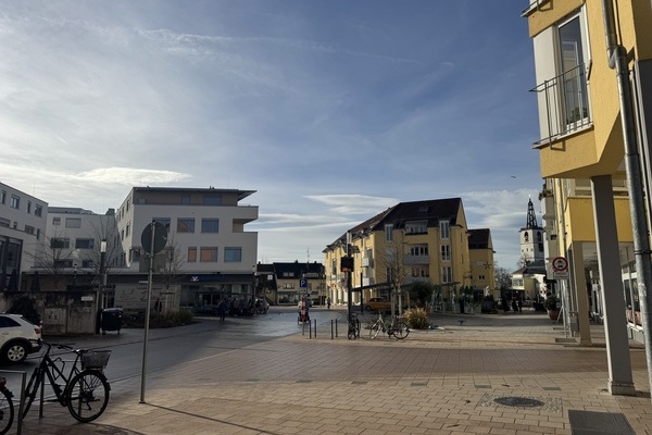 Die Denzlinger Ortsmitte. Foto Gemeinde Denlingen