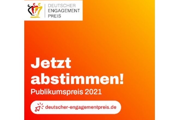 Jetzt abstimmen beim Deutschen Engagementpreis 2021!
