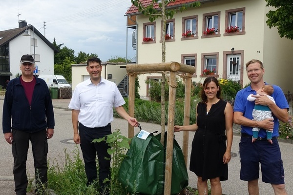 Inbetriebnahme des ersten von Familie Reichenbach gespendeten Wassersacks