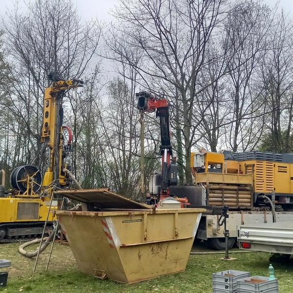 2025-02-13 Erste Probebohrungen fr ein Denzlinger Nahwrmenetz im Stadtpark - Foto Gemeinde Denzlingen