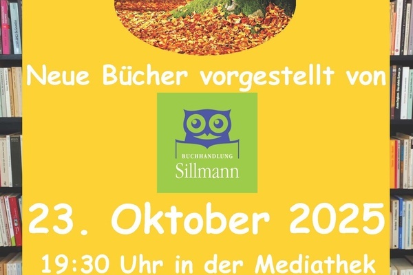 Plakat Bcherherbst in der Mediathek