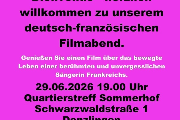 Plakat Deutsch-franz�sischer Abend