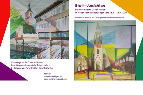 Flyer Kunstausstellung Benno Harler